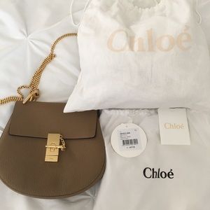 Chloe Drew medium chestnut cream, shoulder bag